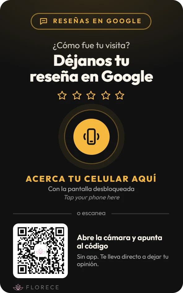 Tarjeta de reseñas en Google